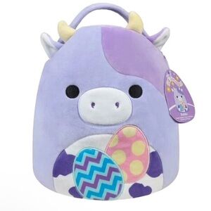 NWOT Squishmallow Cow Easter Basket